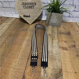 Henri Bendel Bag Replacement Shoulder Crossbody Strap Black Striped